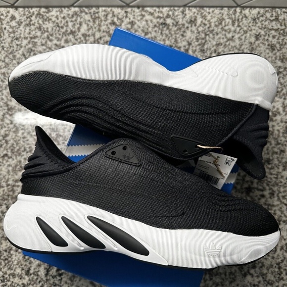 Adidas Originals ADIFOM SLTN Lifestyle Shoes Men Sz 9.5 HP6477 Boost Black/White main image 12